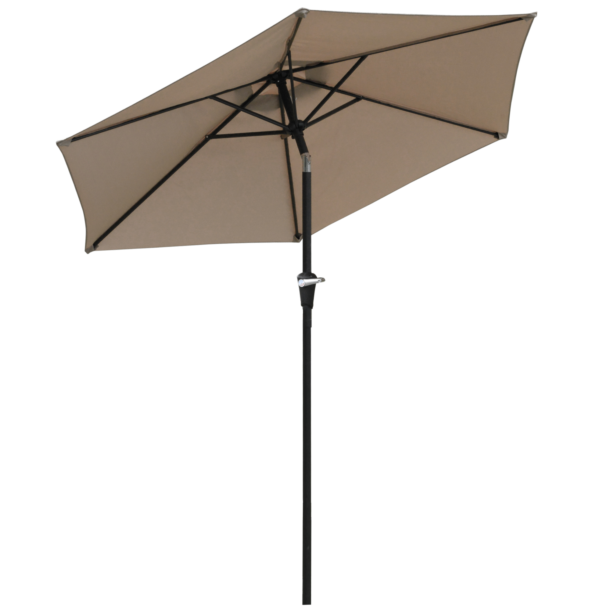 Umbrela de Gradina inclinabila, pentru Terasa cu Deschidere cu Manivela, Kaki, 2.3x2 m