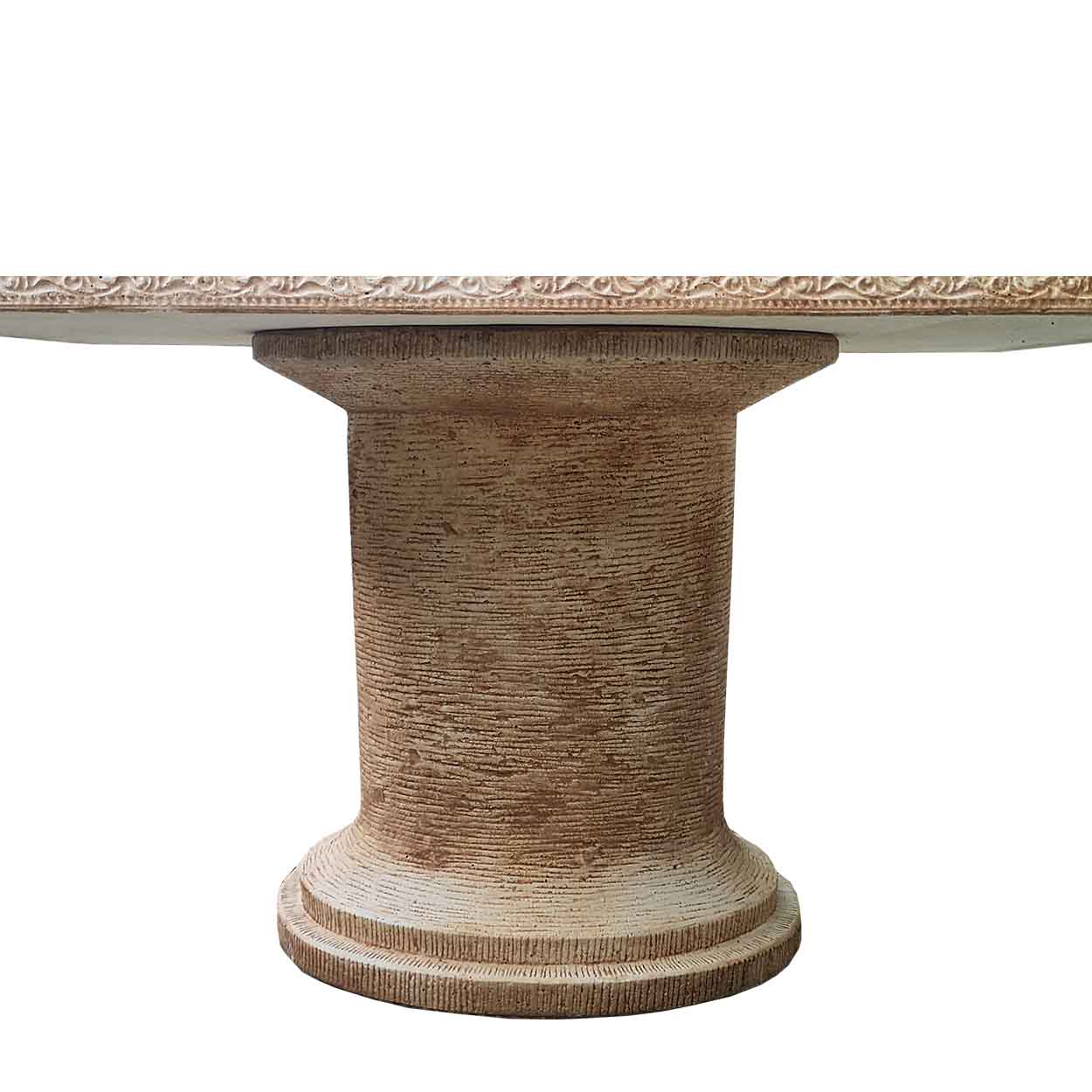 Masa Dreptunghiulara Mare de Gradina Crem din Ciment cod005c - imagine 4