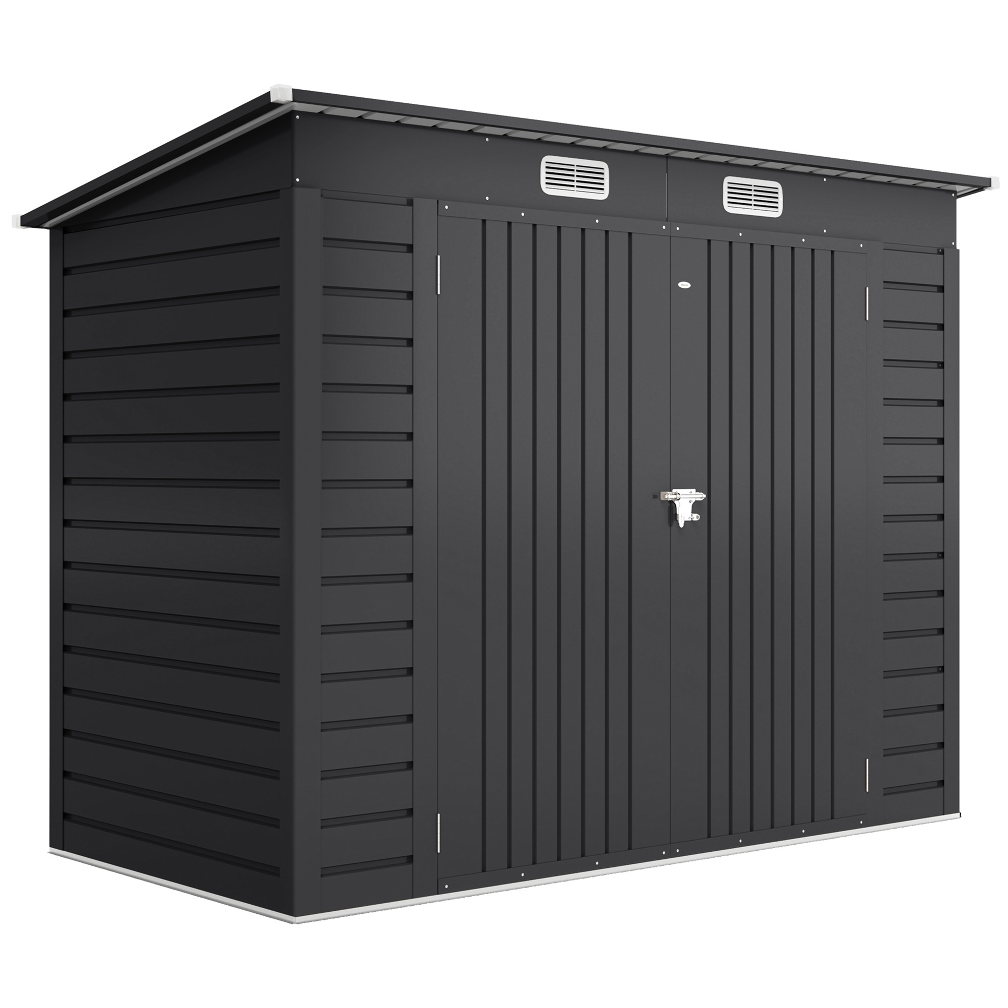 Sopron de Gradina de 8 x 4FT Galvanizat Sopron din Metal