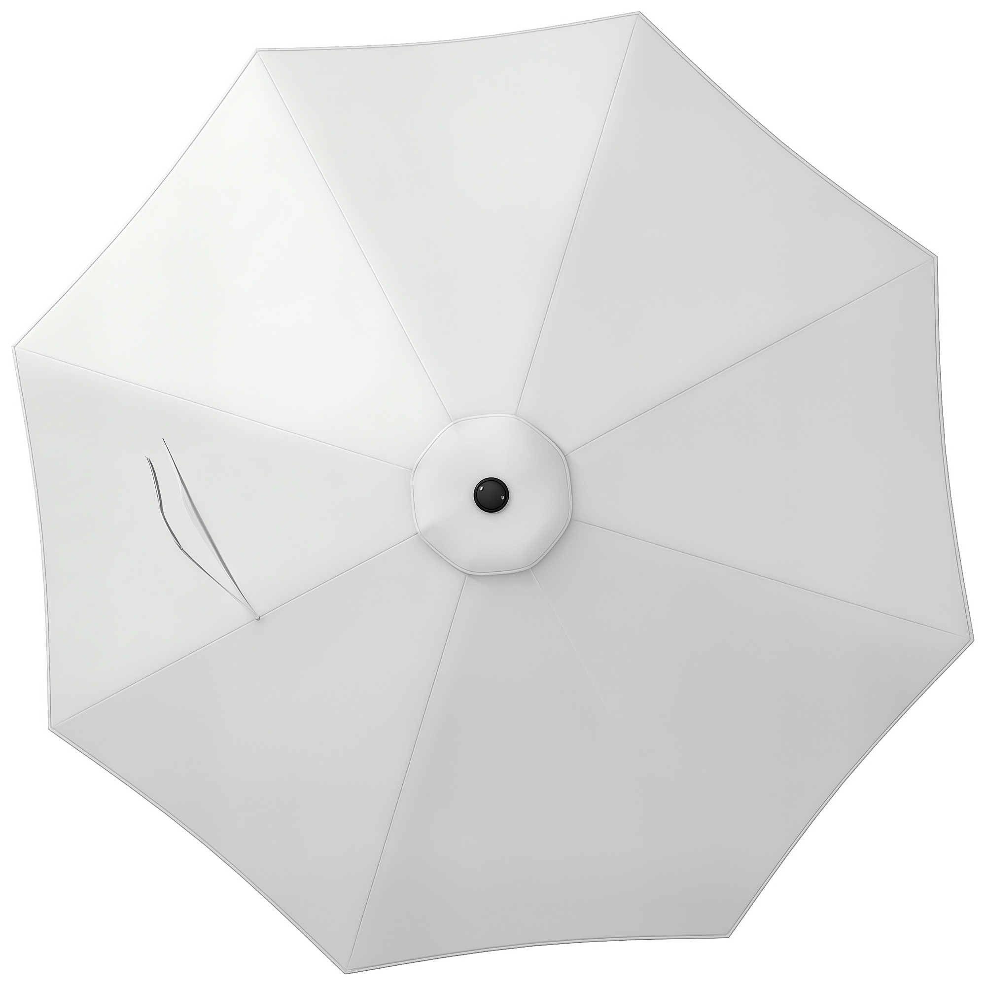 Copertină de Rezervă pentru Umbrelă cu Priză de Aer, Rezistentă la UV și Apă, Ø295 cm, Alb | Aosom Romania