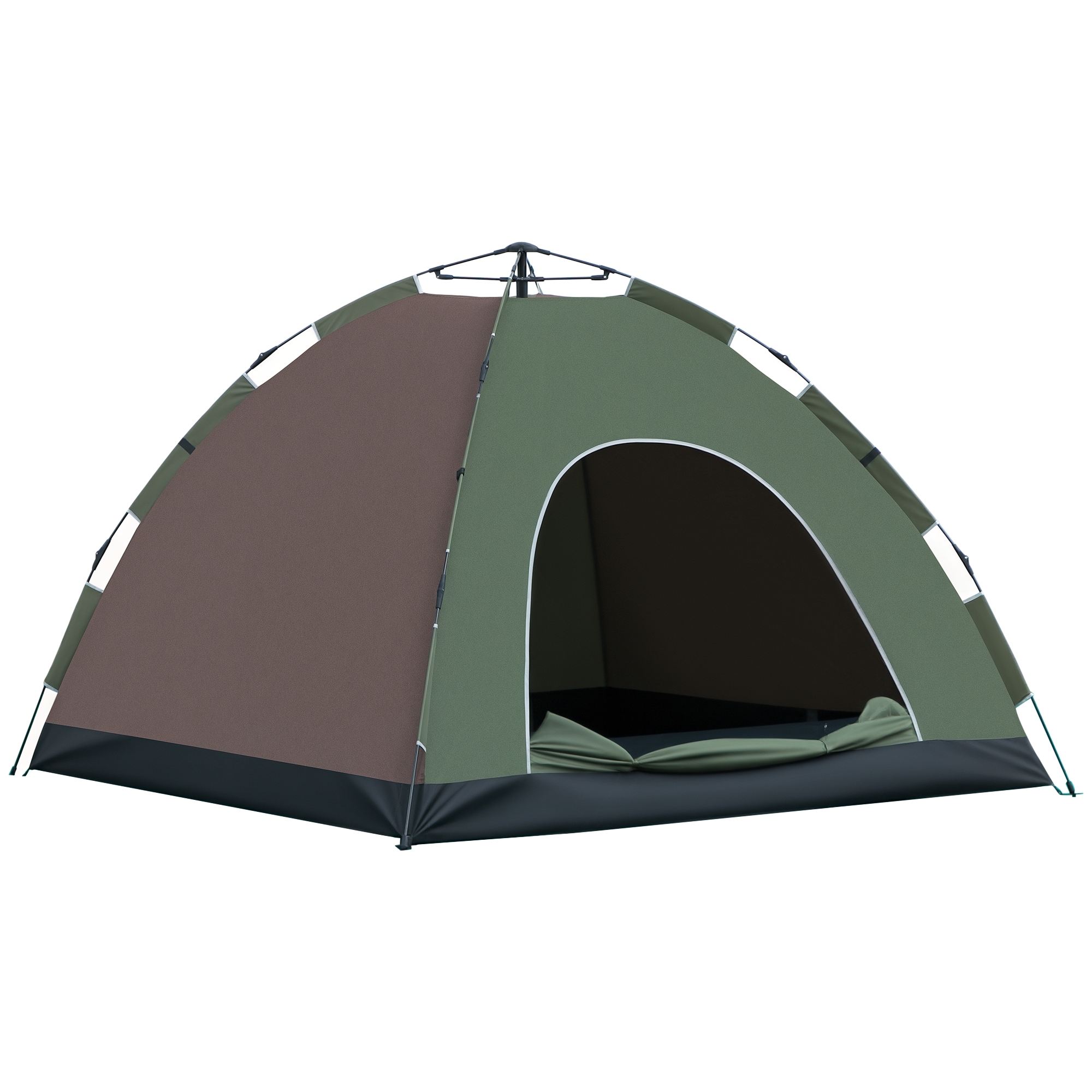 Cort Pop-Up Camping 4 Persoane Geantă Transport 210x210x135cm | Aosom Romania